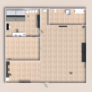 floorplans 独栋别墅 露台 厨房 户外 儿童房 3d