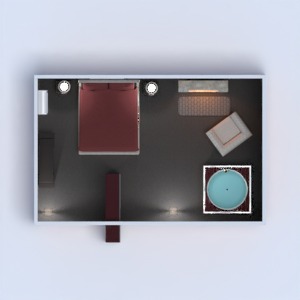 floorplans meubles chambre à coucher salon eclairage 3d