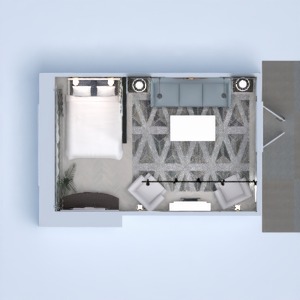 floorplans miegamasis svetainė renovacija 3d