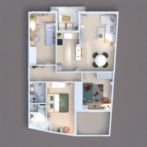 floorplans bathroom living room 3d