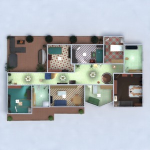 floorplans namas vonia miegamasis svetainė garažas virtuvė eksterjeras vaikų kambarys biuras valgomasis 3d