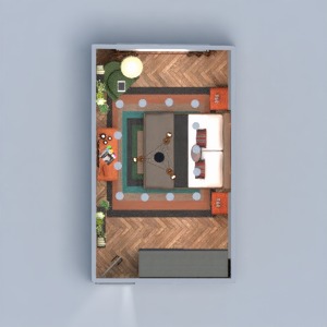 floorplans appartement maison meubles décoration chambre à coucher 3d