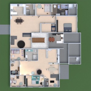 floorplans appartement chambre à coucher salon chambre d'enfant maison 3d