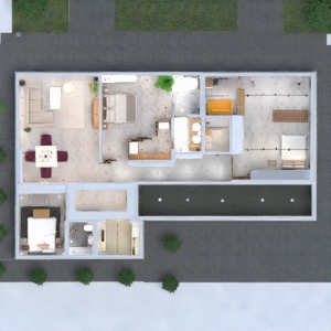 planos apartamento casa dormitorio arquitectura estudio 3d