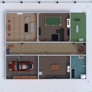 floorplans 公寓 独栋别墅 家具 装饰 浴室 客厅 车库 厨房 景观 3d