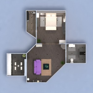 floorplans mieszkanie meble wystrój wnętrz łazienka sypialnia pokój dzienny kuchnia oświetlenie mieszkanie typu studio 3d