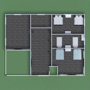 floorplans terrasse chambre à coucher salon paysage 3d