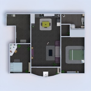 floorplans 公寓 家具 装饰 浴室 卧室 客厅 厨房 儿童房 改造 3d