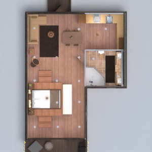 floorplans namas terasa vonia miegamasis virtuvė 3d