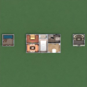 floorplans dom taras meble wystrój wnętrz łazienka sypialnia pokój dzienny kuchnia na zewnątrz krajobraz architektura 3d
