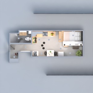 floorplans 公寓 装饰 卧室 家电 单间公寓 3d