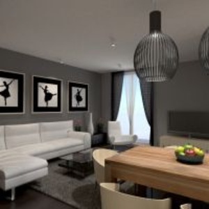 floorplans appartement terrasse décoration chambre à coucher salon cuisine eclairage maison salle à manger 3d