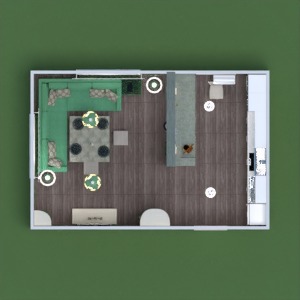floorplans 家具 装饰 厨房 照明 家电 储物室 3d