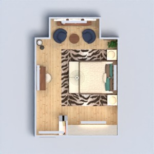 planos terraza habitación infantil 3d