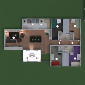 floorplans 独栋别墅 露台 浴室 卧室 客厅 车库 厨房 户外 餐厅 结构 储物室 3d