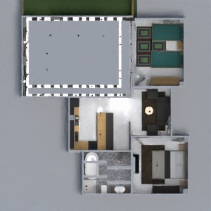 floorplans butas namas dekoras svetainė 3d