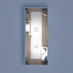 floorplans baldai dekoras apšvietimas prieškambaris 3d