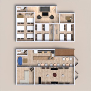 floorplans appartement bureau 3d