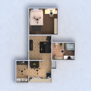 floorplans maison diy chambre à coucher salon 3d