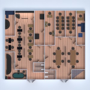 floorplans 办公室 改造 结构 3d