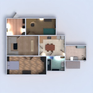 floorplans 公寓 浴室 卧室 客厅 厨房 户外 儿童房 家电 3d