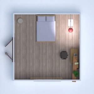 floorplans meubles chambre à coucher eclairage 3d