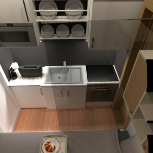 floorplans łazienka sypialnia kuchnia mieszkanie typu studio 3d
