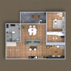 floorplans paysage espace de rangement entrée salle de bains salon 3d