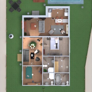floorplans dom wystrój wnętrz na zewnątrz oświetlenie architektura 3d