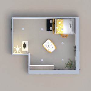 floorplans meble wystrój wnętrz sypialnia pokój diecięcy oświetlenie 3d