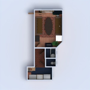 floorplans apartamento mobílias banheiro quarto quarto cozinha utensílios domésticos 3d