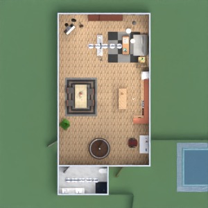 floorplans garage landschaft küche 3d