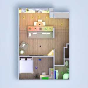 floorplans mieszkanie dom meble wystrój wnętrz łazienka sypialnia pokój dzienny kuchnia oświetlenie jadalnia przechowywanie mieszkanie typu studio wejście 3d