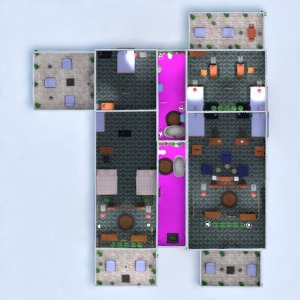 floorplans 独栋别墅 露台 浴室 卧室 客厅 户外 餐厅 3d