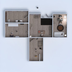 floorplans 公寓 照明 餐厅 结构 单间公寓 3d
