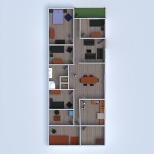 floorplans 独栋别墅 家具 装饰 结构 3d