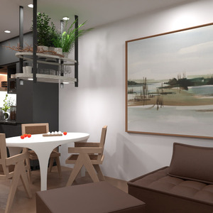 floorplans butas vonia svetainė virtuvė studija 3d