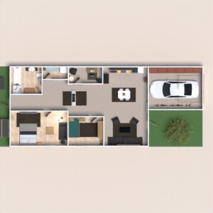 floorplans maison terrasse meubles décoration salle de bains 3d