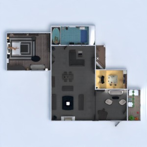 floorplans 公寓 露台 家具 装饰 浴室 卧室 客厅 厨房 餐厅 结构 单间公寓 3d