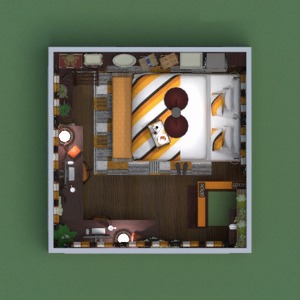 floorplans dom taras sypialnia kuchnia na zewnątrz 3d
