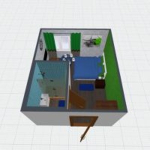 planos apartamento bricolaje cuarto de baño dormitorio estudio 3d