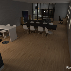 floorplans butas miegamasis virtuvė valgomasis studija 3d