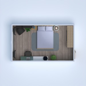 floorplans meubles décoration chambre à coucher chambre d'enfant 3d