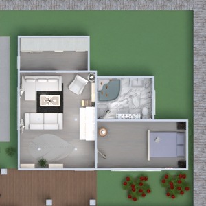 floorplans 独栋别墅 浴室 卧室 客厅 3d