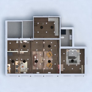 floorplans 公寓 家具 装饰 照明 结构 3d