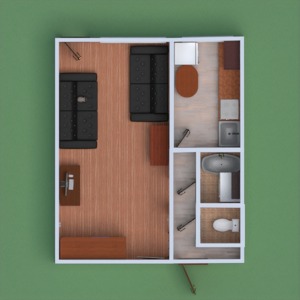 planos apartamento muebles bricolaje salón cocina 3d