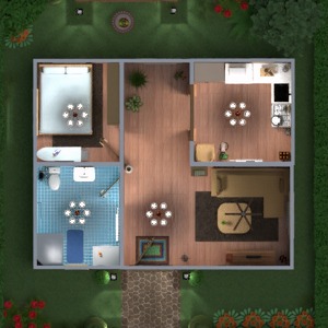 floorplans 独栋别墅 户外 景观 结构 单间公寓 3d