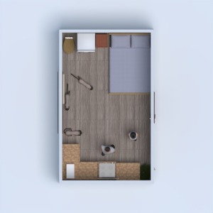 planos dormitorio cocina exterior paisaje descansillo 3d