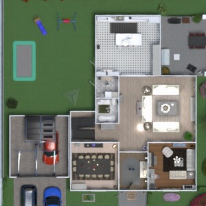 floorplans apartment garage kids room house terrace 3d