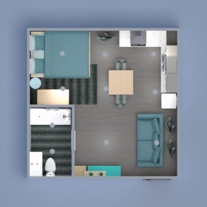 planos apartamento muebles decoración estudio 3d